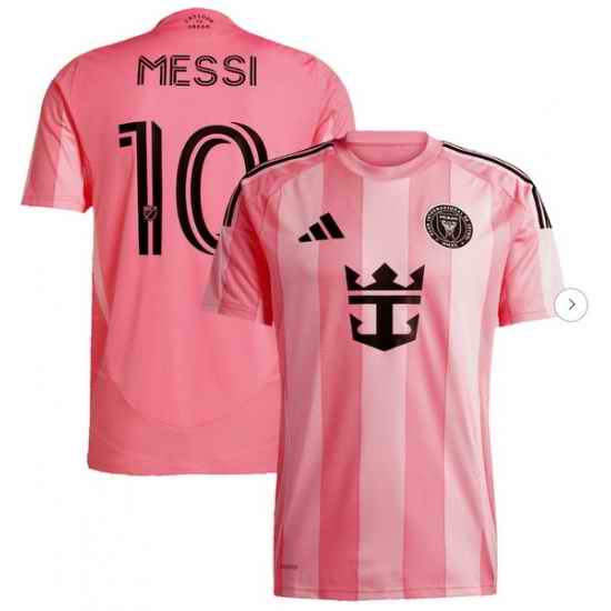 Men's Inter Miami CF Lionel Messi adidas Light Pink 2025 Euforia Replica Player Jersey